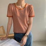 ボーダー柄クルーネック半袖Tシャツ | Ulysses | 詳細画像2