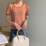ボーダー柄クルーネック半袖Tシャツ | Ulysses | 詳細画像3