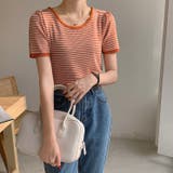 ボーダー柄クルーネック半袖Tシャツ | Ulysses | 詳細画像4