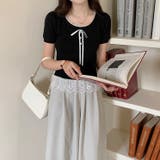 レースパッチワーククルーネックTシャツ | Ulysses | 詳細画像1