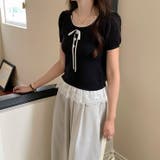 レースパッチワーククルーネックTシャツ | Ulysses | 詳細画像2