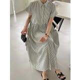 ストライプ柄ボタンダウン半袖ワンピース | Ulysses | 詳細画像2 