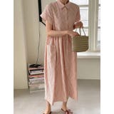 ストライプ柄ボタンダウン半袖ワンピース | Ulysses | 詳細画像7 