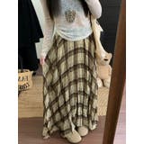 チェック柄ハイウエストロングスカート | Ulysses | 詳細画像1 