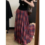 チェック柄ハイウエストロングスカート | Ulysses | 詳細画像3 