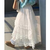 レイヤードチュール切り替えAラインスカート | Ulysses | 詳細画像2 