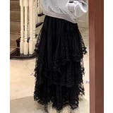 レイヤードチュール切り替えAラインスカート | Ulysses | 詳細画像6 