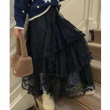 レイヤードチュール切り替えAラインスカート | Ulysses | 詳細画像8 