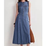 シングルブレストバックリボンデニムワンピース | Ulysses | 詳細画像6 