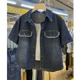 シングルブレストデニム半袖トップス | Ulysses | 詳細画像7