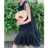 クルーネック袖なし刺繍デニムワンピース | Ulysses | 詳細画像2 