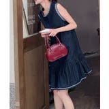 クルーネック袖なし刺繍デニムワンピース | Ulysses | 詳細画像3 