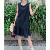 クルーネック袖なし刺繍デニムワンピース | Ulysses | 詳細画像6 