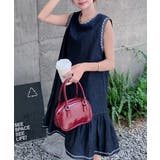 クルーネック袖なし刺繍デニムワンピース | Ulysses | 詳細画像9 