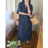 シングルブレストボタンダウンデニムワンピース | Ulysses | 詳細画像4 