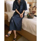 シングルブレストボタンダウンデニムワンピース | Ulysses | 詳細画像8 