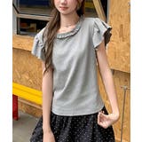 フリルクルーネック半袖Tシャツ | Ulysses | 詳細画像3