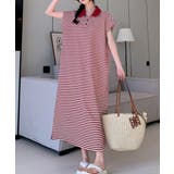 ボーダー柄ボタンダウン袖なしワンピース | Ulysses | 詳細画像5 