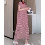 ボーダー柄ボタンダウン袖なしワンピース | Ulysses | 詳細画像8 