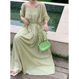 リボンクルーネックリラックスロングワンピース | Ulysses | 詳細画像6