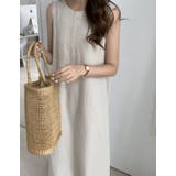 シンプルクルーネック袖なしワンピース | Ulysses | 詳細画像3