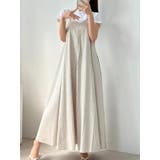 ベージュ | ポケットVネックキャミソールワンピース | Ulysses