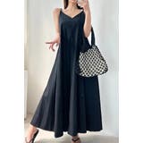 ブラック | ポケットVネックキャミソールワンピース | Ulysses