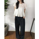 ホワイト | シンプルクルーネックトップス | Ulysses