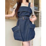 ベルト付きオーバーサイズデニムキャミワンピース | Ulysses | 詳細画像2 