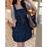 ベルト付きオーバーサイズデニムキャミワンピース | Ulysses | 詳細画像9 