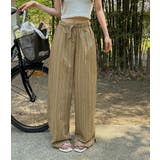 ドローストリングストライプ柄ワイドパンツ | Ulysses | 詳細画像6