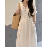 ベルト付きVネックワンピース | Ulysses | 詳細画像2