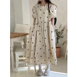 ベージュ | シンプル花柄ワンピース | Ulysses