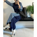 デニム切り替え刺繍セットアップスカート | Ulysses | 詳細画像1 