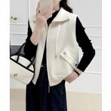 襟付きセーターファーベスト | Ulysses | 詳細画像4