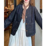 ノーカラーデニムジャケット | Ulysses | 詳細画像8 