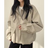 ベージュ | ドローストリングダブルジップPUレザージャケット | Ulysses