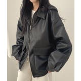 ブラック | ドローストリングダブルジップPUレザージャケット | Ulysses