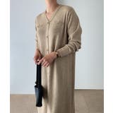 シングルブレストVネックニットワンピース | Ulysses | 詳細画像4 