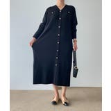 シングルブレストVネックニットワンピース | Ulysses | 詳細画像6 