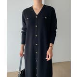 シングルブレストVネックニットワンピース | Ulysses | 詳細画像8 