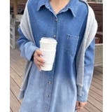 配色9枚ボタンでデニムワンピース | Ulysses | 詳細画像6 