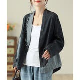 ブラック | デニム切り替えジャケット | Ulysses