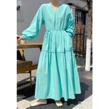 ライトグリーン | ベルト付きVネックワンピース | Ulysses