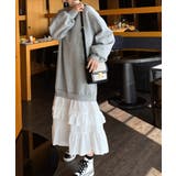 トレーナー切り替えフリルワンピース | Ulysses | 詳細画像3 