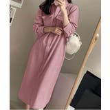 ピンク | シングルブレスト長袖ワンピース | Ulysses