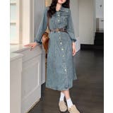 ベルト付きデニムワンピース | Ulysses | 詳細画像2 