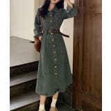 ベルト付きデニムワンピース | Ulysses | 詳細画像5 