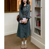 ベルト付きデニムワンピース | Ulysses | 詳細画像6 