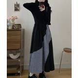 切り替えクルーネック長袖ワンピース | Ulysses | 詳細画像2 